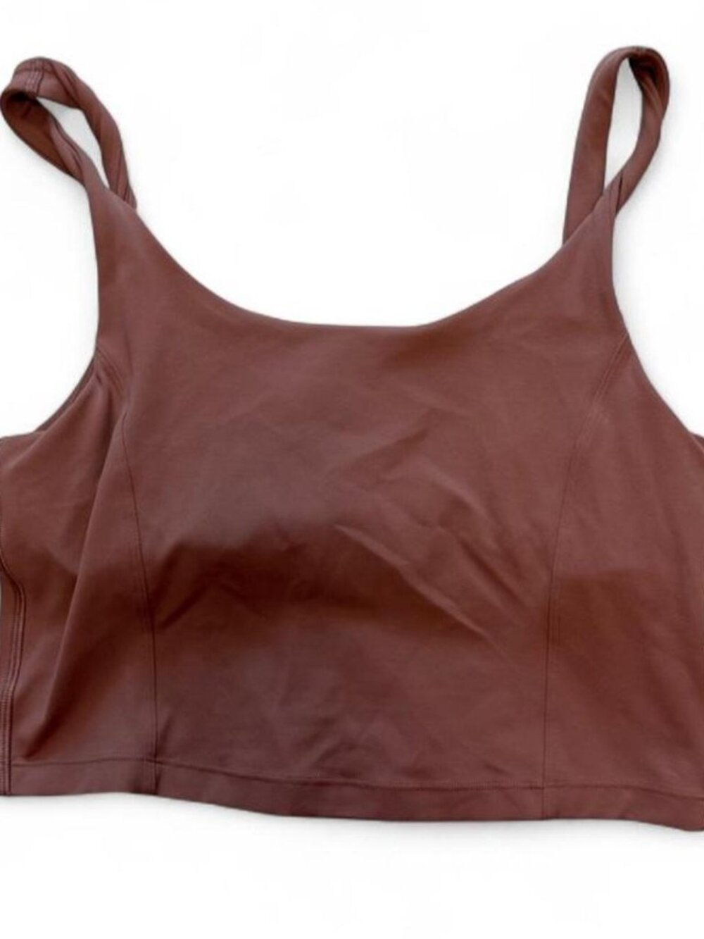 Lululemon Align Women's Twist Strap Cropped Tank Top/Sports Bra Red Clay, Size S